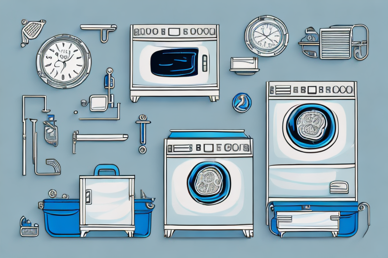 Various household appliances like a refrigerator