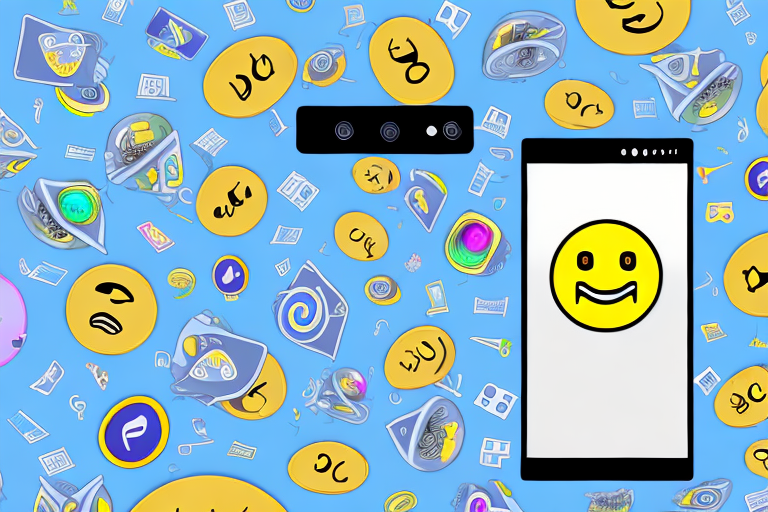 A smartphone displaying the snapchat interface