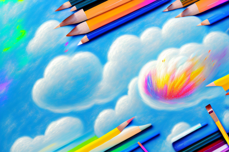 A cloud bursting open