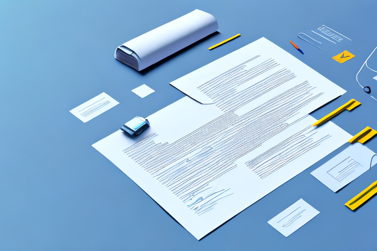 A stack of neatly organized contract papers next to a streamlined