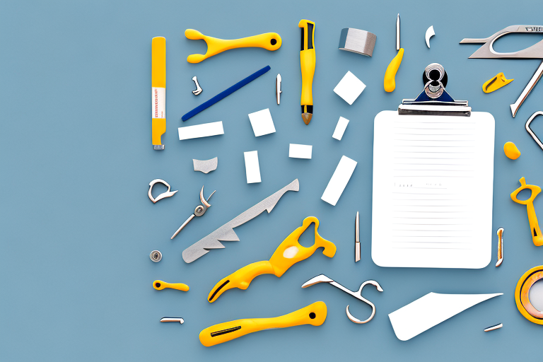 A bathroom under renovation with various tools and materials scattered around