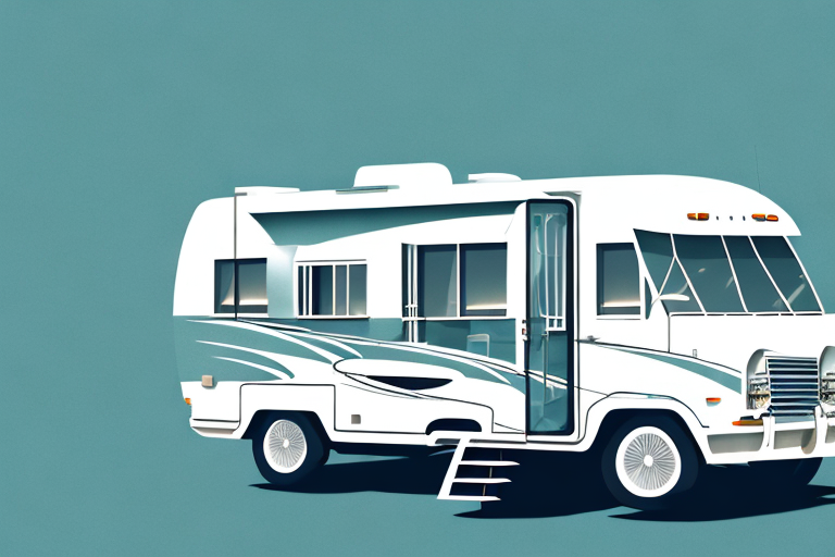 A luxurious rv parked in a scenic location