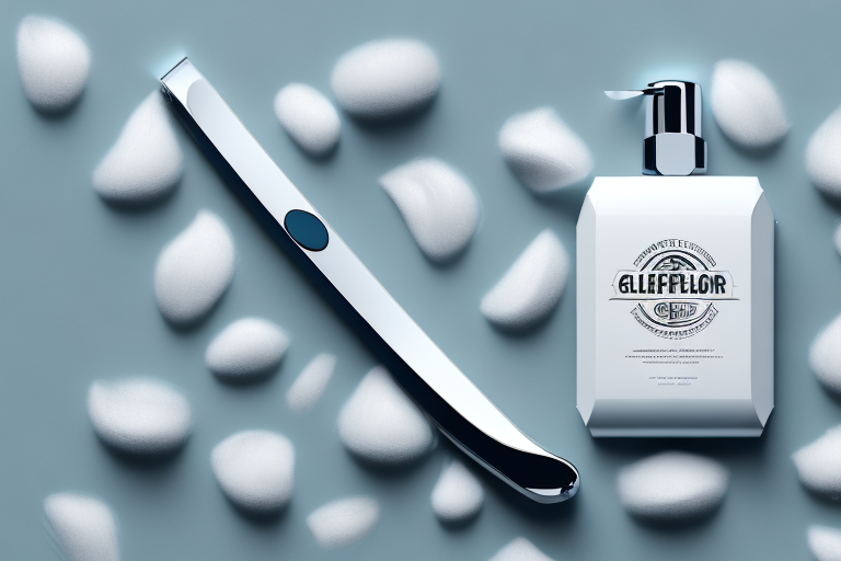A razor placed on a luxurious